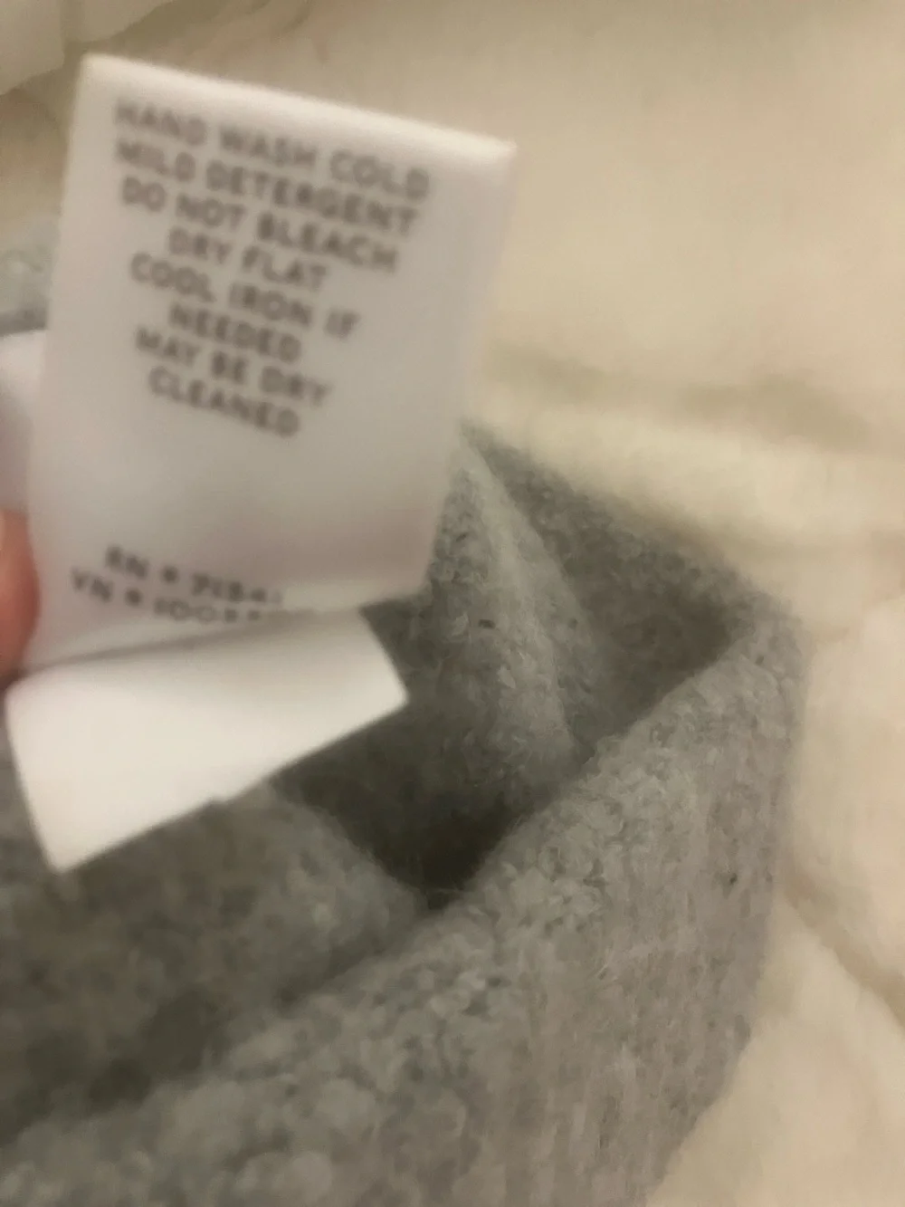 L.L. Bean Gray Knit Pom-Pom Beanie